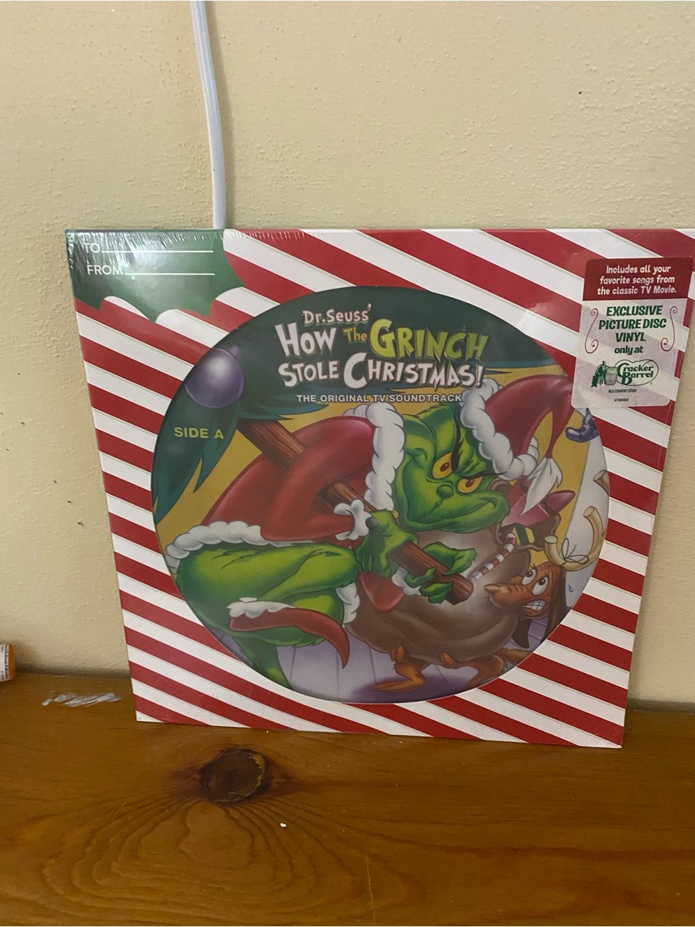 Dr. Seuss The Grinch Stole Christmas Picture Disc Vinyl